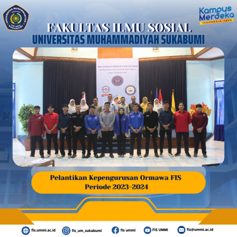Inauguration and Oath-Taking of Student Organization Management (ORMAWA) in the Faculty of Social Sciences (FIS) UMMI for the 2023-2024 period